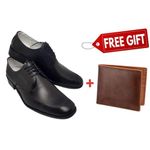 PHOELIX FASHIONS Elegant Ethiopian Leather Official Shoes + FREE PURE LEATHER WALLET.