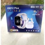 product_image_name-Generic-HW12 Plus Ultra 3 Smartwatch – New UI Style, Large Display, Multi-Strap Combo & Earbuds-2