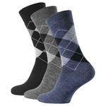 6 PAIRS PREMIUM MENS COTTON SOCKS MULTI-COLORED