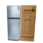 product_image_name-VOLSMART-138L Double Door Refrigerator Top Freezer Mounted Fridge-2