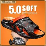 product_image_name-ASHION-Men's Printed Breathable Clogs, Lightweight Slip-On Sandals With Non-Slip Sole-5