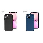 iPhone 12 Pro Max Silicone Case Set - Black & Blue Soft Covers