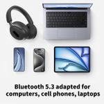 product_image_name-AKZ-25 MAX Hi-Fi Affordable Wireless Headphones High-Quality Headset V5.3 Music Creation Special Stereo Sound Top Max Headphones - Black-6