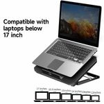 product_image_name-Generic-Laptop Stand With Cooling Fan Low Noise Adjustable Height-4