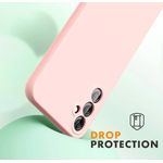 product_image_name-Samsung-Galaxy A34 Pink Silicone Phone Case/ Cover-3