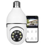 product_image_name-Generic-Wi-Fi Bulb Camera CCTV Camera 1080p Wireless PTZ Bulb V380 Pro-1