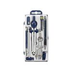 product_image_name-Generic-EXAM SET - Technical drawing set, Set Square, T-square 60cm , 2pcs faber castell black eraser, Free 2B pencils-2