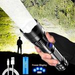 Powerful LED USB Rechargeable Outdoor Tactical Flashlight with FREE GIFT