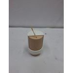 Un Branded Beige toothpick holder with toothpicka