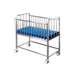 product_image_name-Generic-BABY COT STAINLESS with Blue Mattress-2