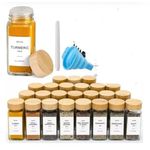 product_image_name-Generic-29pcs SET GLASS STORAGE SPICE  JARS WITH BAMBOO LID-2