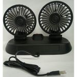 product_image_name-Generic-Car/Desktop Double Head Adjustable Usb 360 Degree Rotating Cooling Fan-4