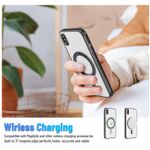 product_image_name-Apple-iPhone XS Max Electroplated Clear Case, Slim with Camera Protection, Shockproof, MagSafe Compatible, Black Border-6