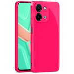 Soft Silicone Slim Fit Cover Anti-Scratch Shockproof Case for vivo Y28 - Hot Pink