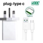 product_image_name-Generic-Oppo Type C VOOC Flash Charger Compatible For Reno And All Series With 1 Meter Micro USB Charging Data Cable & Sync USB Cable-1