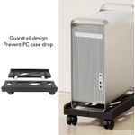 product_image_name-Generic-Adjustable desktop computer tower stand with casters - Mobile PP overhead stand - Black-3