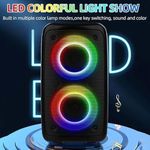 product_image_name-Generic-Portable Bluetooth Speaker With 1 Wired Microphone Rechargeable Speaker System-2