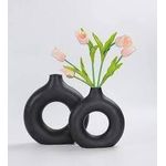 product_image_name-Generic-Porcelain ceramic 2in1 elegant decor Donut flower vases-2