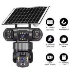 product_image_name-Generic-Intelligence 4G (Simcard) V380 Triple Lens Three Screens Camera Solar Powered - (PIR Human Detection,Colored Night Vision, All Weatherproof, Security Video IP Camara 12mp Battery CCTV Monitor)-2