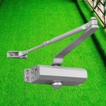 Easy Installation Silver Painting Body Adjustable Automatic Door Closer Closure Closing