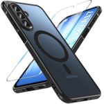 product_image_name-Generic-Electroplated Clear MagSafe Case with Camera Lens Protector for Samsung Galaxy A17 - Black-1