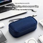 product_image_name-Generic-Electronic Organizer, Travel Cable Organizer Bag Pouch Electronic Accessories Carry Case Portable Waterproof Double Layers All-in-One Storage Bag for Cable, Cord, Charger, Phone-2