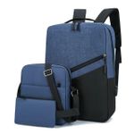 3pc Set Backpack for Men/women Large-capacity Business Laptop Backbag