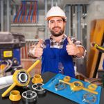 product_image_name-Generic-6-piece plastic pipe threading die set, pipe threading tool kit, for manual quick threading of PVC pipes.-6