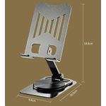product_image_name-Cradle Plus-Metal Mobile Phone Holder With 360 ° Rotation Foldable -3