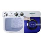 Hisense 7.5Kg Top Load Twin Tub Washer, WSQB753W, Energy Efficient, Heavy Duty Washing Machine, Low Noise Operation, White
