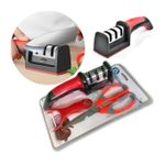 product_image_name-Generic-Kitchen Knife Sharpener 3 In 1 + Stainless Scissors + Peeler - Multicolor-2