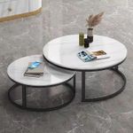 Pure Marble Nesting Table(WHITE)