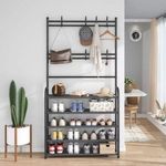 product_image_name-Home-Shoe Rack With Coat Hanger-2