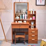 product_image_name-Generic-Brown High Quality Wooden Executive Dressing Table with Sliding Mirror -1