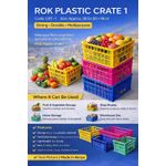 ROK Plastic Crate  3pcs
