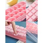 product_image_name-Generic-1pc Silicone Mould, Modern Clear 24-Grid Ice Cube Maker Tray For Refrigerator-2