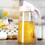 product_image_name-Generic-Oil dispenser bottle auto flip condiment container automatic cap and leak proof vinegar/oil jar 630ml..-3