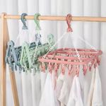 product_image_name-Generic-Multipurpose 32 Pegs Clips Folding Clothes Dryer Hanger Underwear/Socks Drying Hanger Rack-5