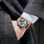 product_image_name-Generic-GOLDEN HOUR Analog Chronograph Watch – Stylish Date Display, Leather Band & Night Glow Function-2