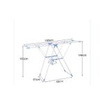 product_image_name-Generic-Foldable/Portable Clothes Drying And Hanging Rack(Assembled)-2