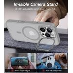 product_image_name-Generic-Grey Window Camera Stand with Magsafe Compatible Magnets, Matte Translucent Back Cover Case for iPhone 14 Pro Max-3