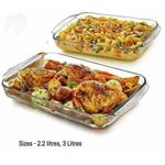 Signature 2pcs Glass Set Of Rectangle Baking Trays