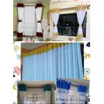 Kitchen curtains 3mtrs wide curtain 2.5 shears