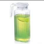product_image_name-Generic-1.7L Premium Glass Water Jug With Lid – Heat-Resistant, Ribbed Design, Leak-Proof Spout-1