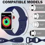 product_image_name-Generic-Sport Band For Apple Watch Bands 41mm 40mm 38mm, Soft Silicone Sport Wristbands Replacement Strap with Classic Clasp-2