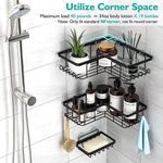 product_image_name-Generic-3pcs set Heavy-duty Corner Shower caddy shelf/Bathroom organizer-2
