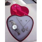Ladies Watch Necklace, Ring And Earrings Gift Set