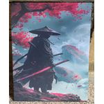 Abstract Samurai Warrior Canvas Art – Intense, Cultural & Masterful!