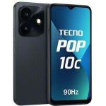 product_image_name-Tecno-Pop 10c - 6.67'' UPTO 4GB RAM + 64GB ROM - Android 15 Smart - 13MP Rear/8MP Front - 5000mAh - Black + Smart Watch &  F9 Earbuds -2