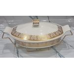 product_image_name-Generic-Single Ceramic Round Chafing Dish with Burner & Golden Stand – 1.5L / 2L-6